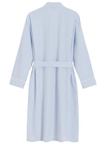 Latuza Women's Petite Seersucker Cotton Robe with Pockets