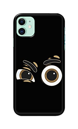 Image of PRINTFIDAA Funky Expression of Cartoon Eyes Printed Designer Hard Back Case Cover for Apple iPhone 11 (6.1 inch), A2221, A2111 -(SF) MVN1004