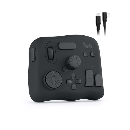 TourBox NEO - Customizable Editing Controller, Photo Color Grading Illustration Speed Editor, Intuitive Control Boost Productivity, Programmable Keyboard for Adobe CSP and More, Works with Mac/PC