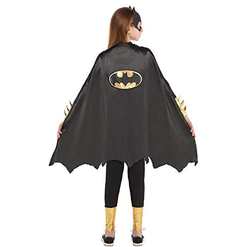 Suit Yourself Batgirl Cape Halloween Costume Accessory for Girls, One Size, 30 L, with Gold Logo Suit Yourself Batgirl Cape Halloween Costume Accessory for Girls, One Size, 30" L, with Gold Logo