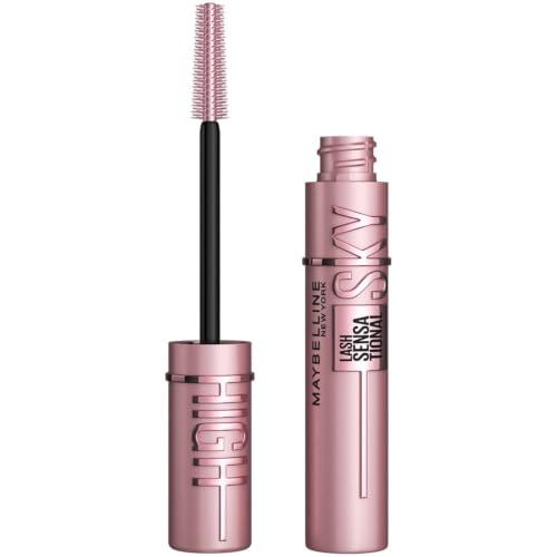 Maybelline Mascara, Lash Sensational Sky High Volumizing & Thickening, Eyelash Lengthening, Flake-Free Formula, Washable Mascara Infused with Bamboo Extract, Full Volume Mascara, Colour: Black