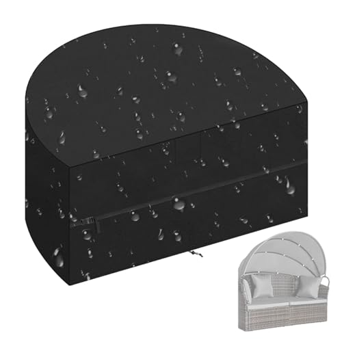 Housses de chaise longue de patio Teksome bâche anti-UV pour îlot solaire de jardin