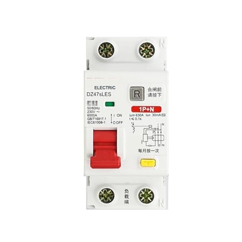 Interruptor disyuntor protector de fugas DZ47sLES para cuadros eléctricos residenciales