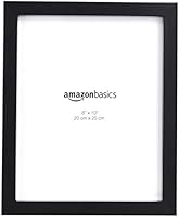Amazon Basics Photo Picture Frame - 8" x 10", Black - Pack of 2