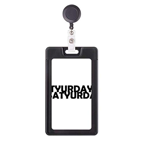 Étui rétractable pour badge Saturday avec cordon robuste