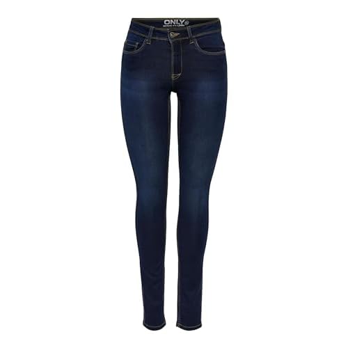 ONLY Damen Jeans Ultimate King 15077791 Dark Blue Denim M/34