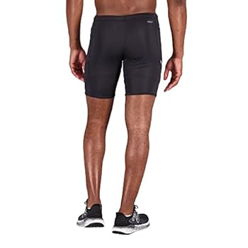 New Balance Men's Q Speed 9 Inch Half Tight 23, Black, Large