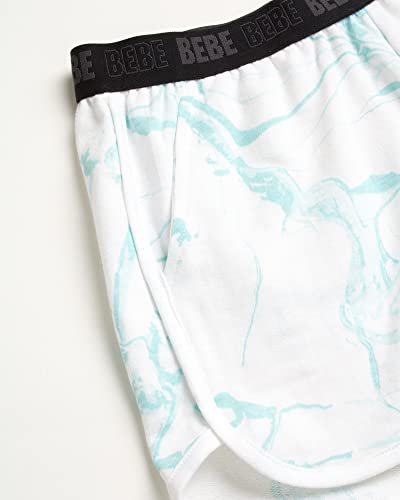 Image of bebe Girls' Shorts Set - 2 Piece French Terry V-Neck Sweatshirt and Sweat Shorts (7-12)