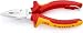 Produktbild Knipex Spitz-Kombizange verchromt, isoliert mit Mehrkomponenten-Hüllen, VDE-geprüft; mit Befestigungsöse zum Anbringen einer Absturzsicherung 145 mm 08 26 145 T