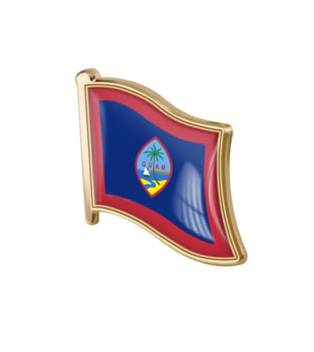 Image of World Most Countries Single Pin Brooch Badge United States USA America and Other Countries Cross Friendship Pin Badge for Men Women