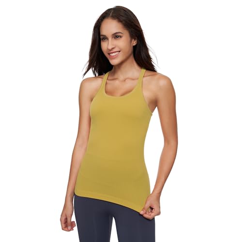 Image of sphinx cat Yoga Racerback Tank Top for Women with Built in Bra,Women's Padded Sports Bra Fitness Workout Running Shirts