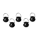 Mini Calderone Teiere Coppe Halloween bambini Trick or Treat secchio Candy Candy Calderone bollitori decorazione di Halloween giocattolo dei rifornimenti del partito nero Witch 5 Pz
