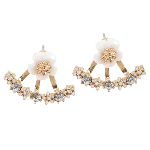 iplusmile 花後 小雛菊モチーフ 軽量 スタッドピアス レディース 日常用 おしゃれアクセサリー 結婚式 ブライダル に