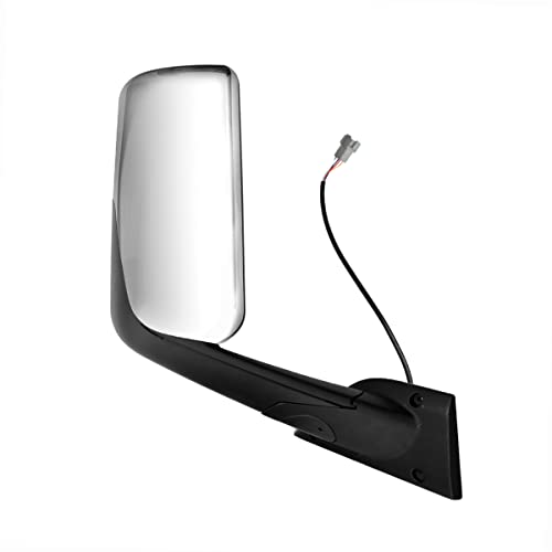 Sepey Door Mirror For Freightliner Cascadia, Passenger Side Chrome Heated & Motorized Door Mirror Assembly For 2018-2021 Freightliner Cascadia, Right #TOP1