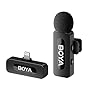 BOYA by-V1 Micro Cravate sans Fil Professionnel, Micro iphone pour Smartphone, Enregistrement de Podcast, vidéo, vlog, Youtube, TikTok, Live Streaming