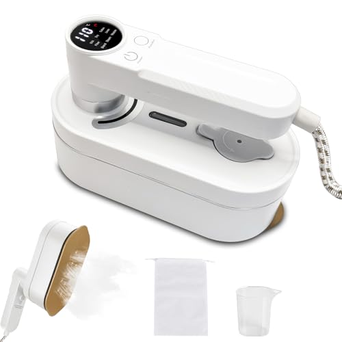 Dampfglätter, 1200W Reise Steamer Dampfglätter, Reisebügeleisen, Bügeleisen Dampf, Dampfbügeleisen, 15 Sekunden Schnelles Aufheizen Mini Bügeleisen, 180° Faltbares für Zuhause und Reisegebrauch