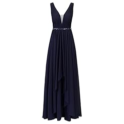 Apart Abendkleid aus hochwertigem Polyester Material mit Rückenausschnitt,