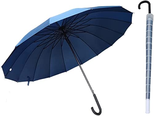 傘 大きい メンズ レディース傘 撥水カバー付き 16本骨 軽量 台風 梅雨対策 風にも強い 超撥水 濡れない傘 通勤 通学 (ネイビー) 傘 大きい メンズ レディース傘 撥水カバー付き 16本骨 軽量 台風 梅雨対策 風にも強い 超撥水 濡れない傘 通勤 通学 (ネイビー)