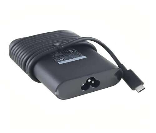 Image of Dell 65W USB-C AC Adapter Without Power Cord Fast Charging Power Supply Compatible with Dell Inspiron, Vostro, Latitude & XPS Series (Part Code: 1P49R)