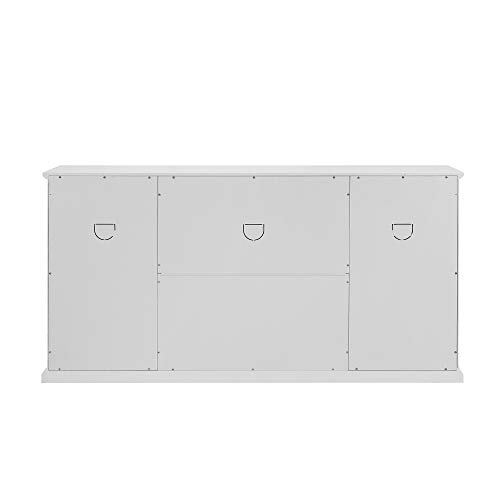 Walker-Edison-Ronne-4-Door-Sideboard-with-Fretwork-Detail-60-Inch-White Walker Edison Ronne 4 Door Sideboard with Fretwork Detail 60 Inch White