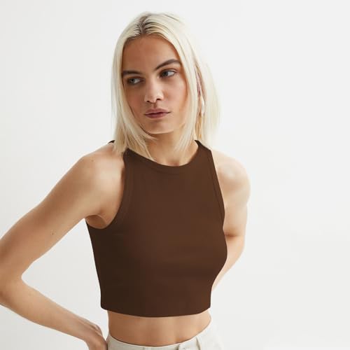 Image of KERI PERRY Tops for Women Crop Top for Women's Tank Activewear Tee Sports Western Casual Cotton Camisole Pack of 3 Combo