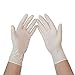 Produktbild aoory Einweghandschuhe, isoliert, schadstofffrei, Gummi, Lebensmittelinspektion, Experiment, Beauty-Handschuhe, Box-Latex, Weiß, Größe M, 100 Stück S