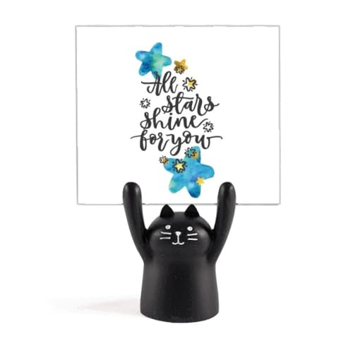 Support pour mémo chat noir une idée cadeau originale pour collègue