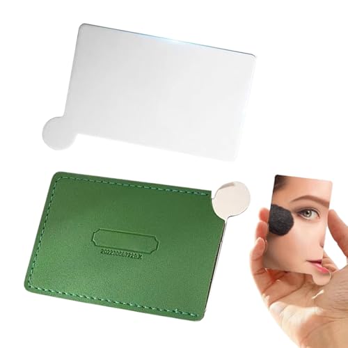 Kasmole Espejos de Bolsillo para Bolso,Espejos pequeños para Bolso - Espejos Ligeros de Acero Inoxidable Espejos cosméticos | Espejos de tocador de Viaje Espejos personales anticaída para Viajes de