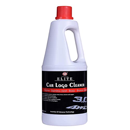 UE Elite Car Logo Cleaner renews shine and sparkle metals by removing surface rust, stains, oxidation, water spots, corrosion and tarnish – 1 Liter Car Care/Car Accessories/Automotive Products