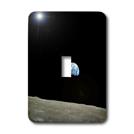 Terre vue de la Lune couvercle interrupteur décoration murale chambre