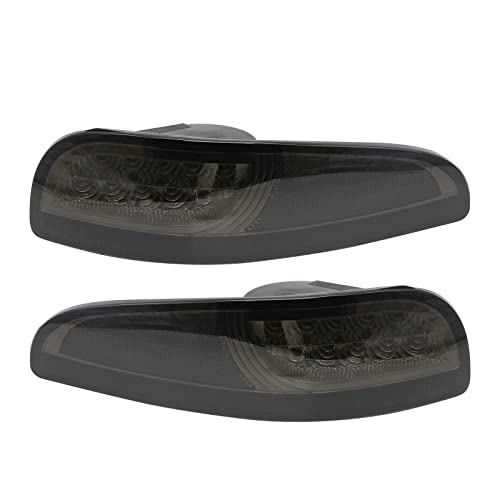 Vette Lights 1997-2004 C5 Corvette Laser Led Front Corner Assemblies (Sold As Set) (Smoked) #TOP2