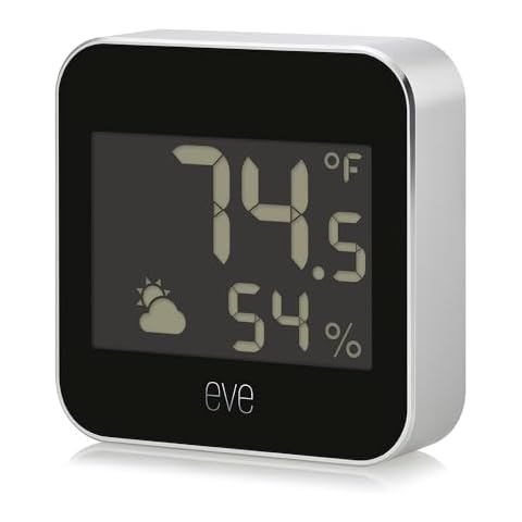 Eve Weather - Apple HomeKit Smart Home, Connected Outdoor Weather Station for Tracking Temperature, Humidity & Barometric Pressure, Precision Sensors, Wireless, Bluetooth and Thread Cover