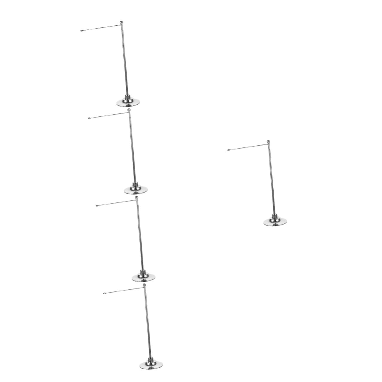 HOMSFOU 5stücke Desktop Flagpole Stabile Tischflaggenhalterung Aus Metall Für Verschiedene Flaggenarten Für Büro Veranstaltungen Und Dekoration