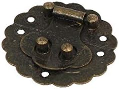 New Lon0167 Toolbox Gift Featured Box Round Shape reliable efficacy Lock Latches Toggle Hasp Bronze Tone(id:260 3c e5 2aa) image 4