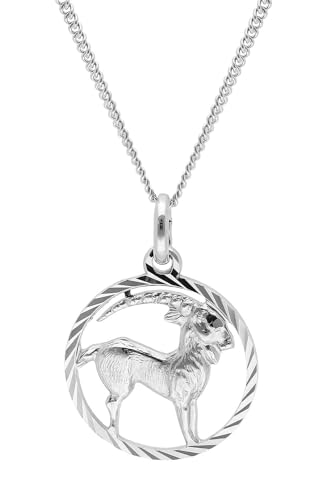 Collar Capricornio de plata 925 trendor 68260-01 con colgante zodiacal