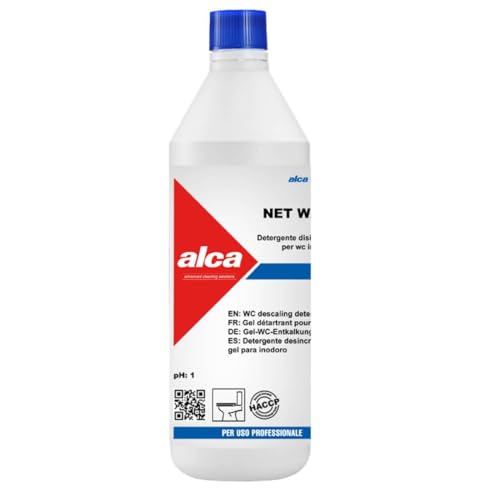 ALCA CHEMICAL Net Water Detergente disincrostante per WC, in Versione Gel o liquida. 1Litro