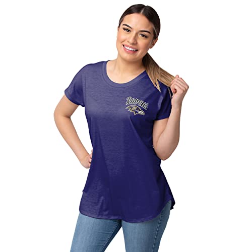Camiseta tipo túnica Baltimore Ravens mujer XXL con corte holgado y cómodo
