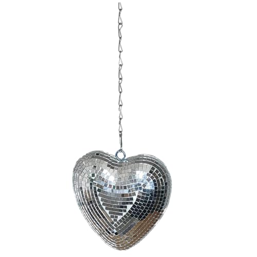 Bola espejada Alipis en forma de corazón para decoración de discoteca, fiestas y bares miniatura 1