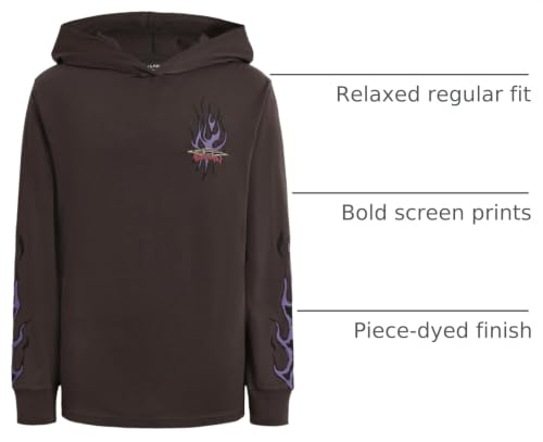 Image of Billabong Boys' Long Sleeve Hooded Logo T-Shirt