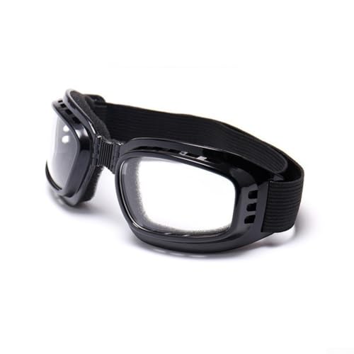 Yuanpgky Multifunktionale Schutzbrille für Outdoor-Sportarten, winddicht, UV-Schutz, Anti-Beschlag-Brille mit verstellbarem elastischem Kopfband und sicherer Nasenpassform, kompatibel (transparent)