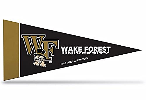 Image of Rico Industries NCAA Mini Pennant Set 4 inch x 9 inch Felt Mini Pennant Team Set (Includes 8 Pieces)