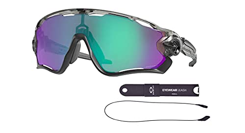 Oakley OO9290 Jawbreaker 929046 31MM Grey Ink / Prizm Road Jake Rectangle Sunglasses for Men + BUNDLE with Oakley Accessory Leash Kit