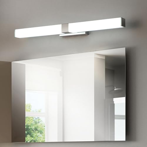 LED espejo baño apliques de pared en acero inoxidable de alta calidad y diseño minimalista 3