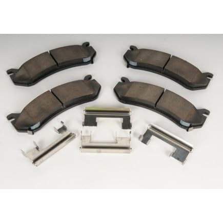 ACDelco GM Original Equipment 171-670 (18048101) Front Disc Brake Pad Set with Clips
