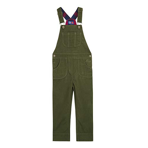 Image of Cherry Crumble California Kids Boys Ankle Length Regular Fit Solid Corduroy Dungaree