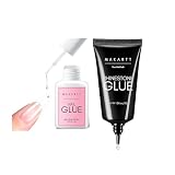 Makartt Nagelkleber Set – Extra Starker Nail Glue 5s Schnelltrocknend + Rhinestone Glue Gel 3D Strassstein Kleber, für Kunstnägel, Nagelspitzen, Press On Nails, Nail Charms & Nail Art Designs
