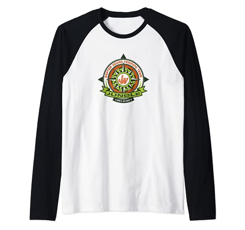 Jurassic World Jungle Training Raptor Squad Badge Camiseta Manga Raglan