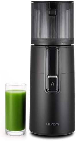 Hurom H400 Cold Press Juicer Machine, Award Winning Masticating Slow Juicer, Easy to Clean, Strainer & Hands Free with Self Feeding, Wide Mouth Hopper, Easy Assembly (Matte Black)