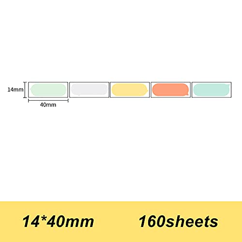 Etiqueta de impressão térmica Niimbot Código de barras de papel Preço Tamanho Nome Etiquetas em bran