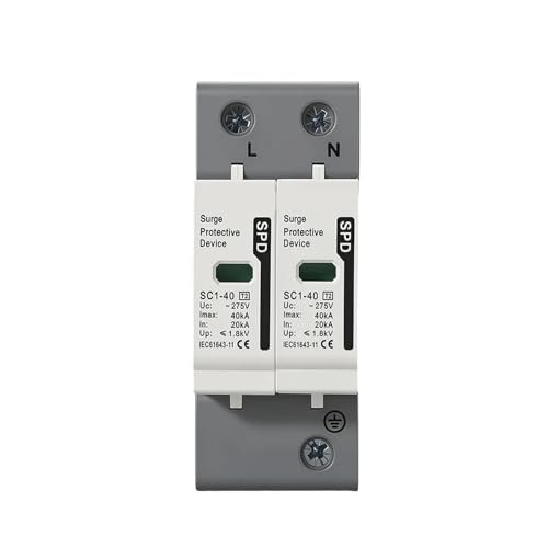 Pararrayos protector contra sobretensiones AC SPD 2P para cuadro eléctrico doméstico 5